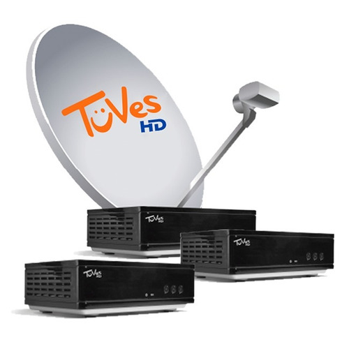 Kit Satelital Tuves 3 Decos Hd + 12 Meses Plan Tv