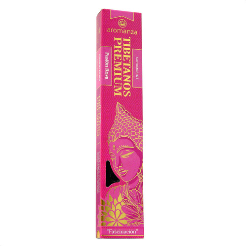 Sahumerios Aromanza Tibetanos Premium X1 Unidad Fragancia Pasión Rosa