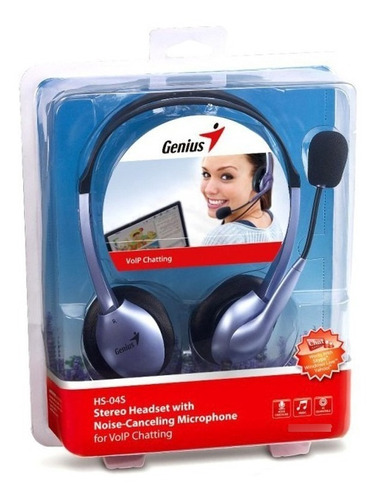 Auricular Con Microfono Genius Hs-04s Ideal Skype