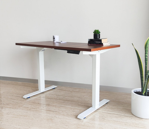 Escritorio Estandar Altura Ajustable Electrico Randu Blanco Tablero 180x60 25mm Blanco