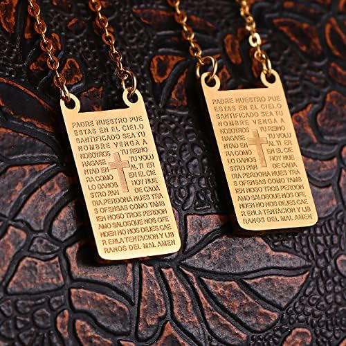 Collar Católico De Escapularios De Acero Inoxidable, Colgant