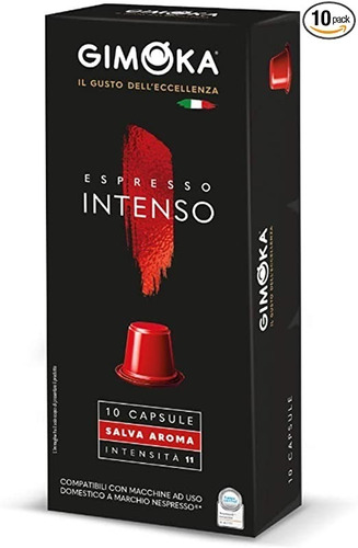 Café Cápsulas Gimoka Intenso 10u - Nespresso Compatibles