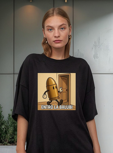 Remera Personalizada Unisex Entró La Balubi Meme Algodón