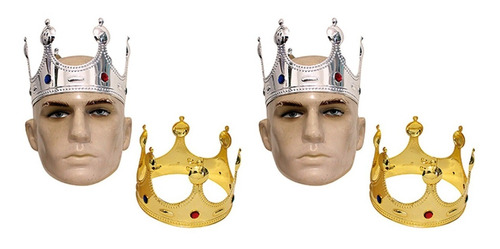 2 Coroas Rainha Ajustavel Adereço Festa Fantasia Carna Hallo