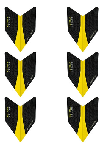 6x Flights Harrows Retina Velos - 100micron - Escolha A Cor