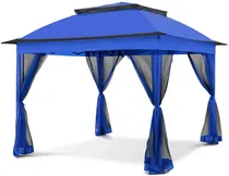 Comprar Carpa Toldo Gazebo 3 X 3 Metros Azul Jardin Mosquitero