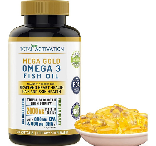 Mega Gold Omega 3 Fish Oil - Unidad a $1882