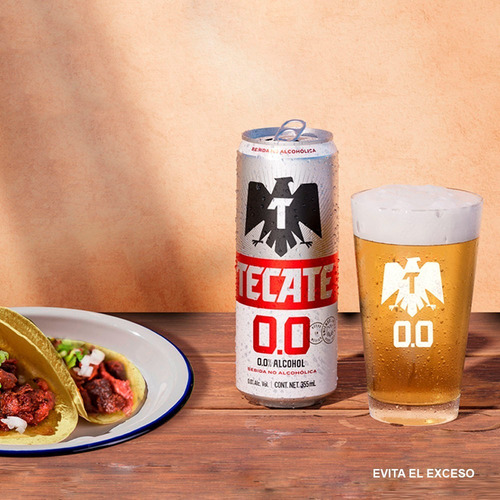 Cerveza Sin Alcohol Tecate 0.0 24 Latas De 355ml