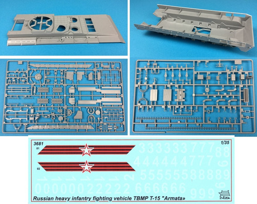 Tbmp T-15 Armata Russ.fighting Vehicle By Zvezda # 3681 1/35