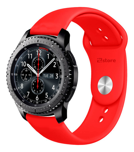 Correa Compatible Samsung Galaxy Gear S3 Frontier Rojo 22m