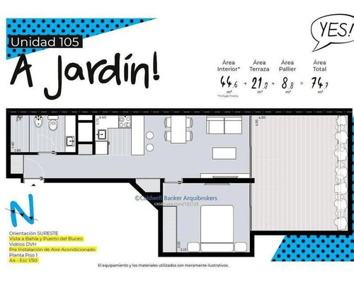 Apartamento De 1 Dormitorio En Venta En Pocitos Nuevo