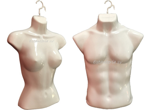 Kit 4 Maniquí Exhibidor Playera Torso  Mixto Mujer Y Hombre