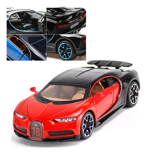 Modelo De Coche Bugatti En Miniatura 1:32 Para Niños [u]