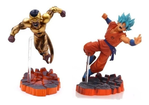 Figura  Dragon Ball Freezer Golden Vs Goku 16cm Aprox 