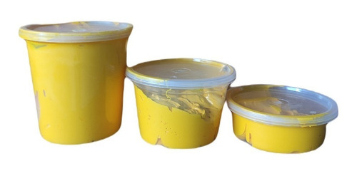 Imagen 1 de 9 de Pinturas Para Serigrafia Plastisol Amarillo Naranja 500gr