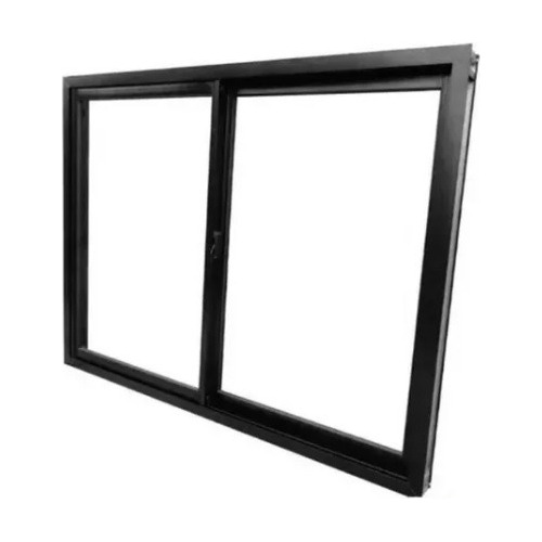 Ventana De Aluminio Negro 200x110 V4mm Herrero Reforzadas!