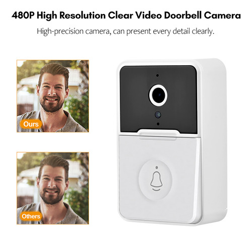 Cámara Exterior Con Vídeo Inteligente, Timbre Inalámbrico Hd