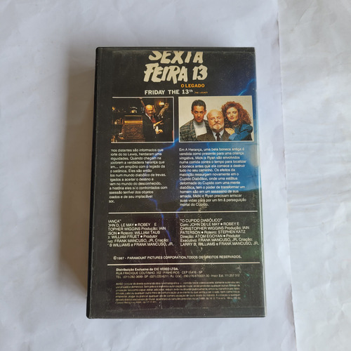 Vhs Sexta Feira 13, O Legado, Louise Robey, Chris Wiggins (Usado)