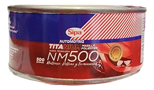 Masilla Poliester Titanium Sipa 500 Grs
