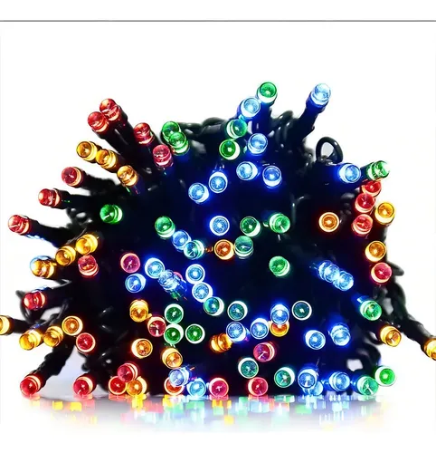 comprar Guirnalda Luces Solares Navidad Decoración 20metros 200 Led Color de las luces Multicolor