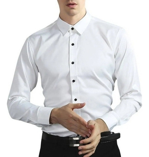 Camisa Cloudstyle Corte Entallado Con Mangas Largas P/hombre