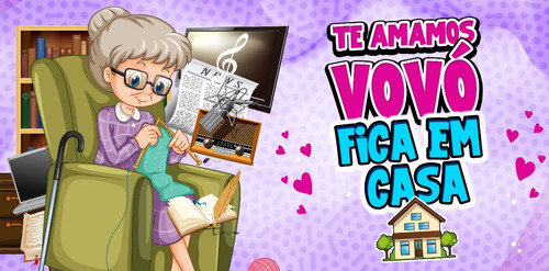 Imagem 7 de 7 de Canecas Personalizadas Vovó E Vovô Fica Em Casa !!!!