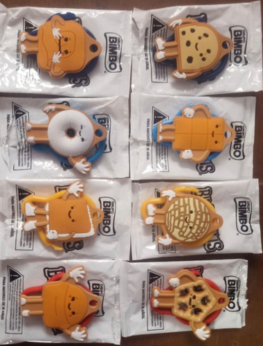 Colección De 8 Llaveros De Bimbopolis Bimbo 2025 Cerrados (Usado)