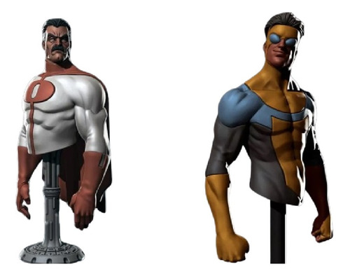 Invincible Omni Man Set Busto Archivo Stl Para Impresion 3d 