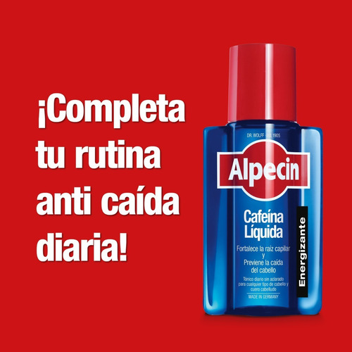 Alpecin Pack X2 Shampoo Anticaída C1 250ml+ Loción Cafeína