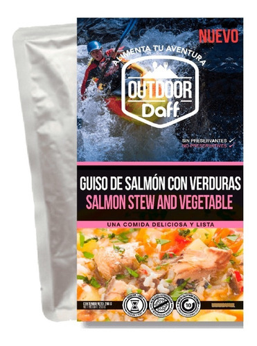 Imagen 1 de 3 de Comida Outdoor Daff - Guiso De Salmon Con Verduras