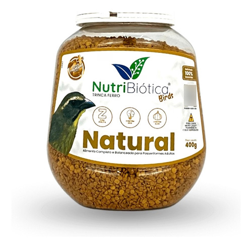 Nutribiótica Trinca Ferro Natural 400g Super Premium +