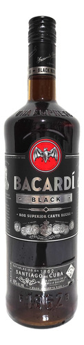 2 Un Rum Bacardi Black Carta Negra 1 Litro
