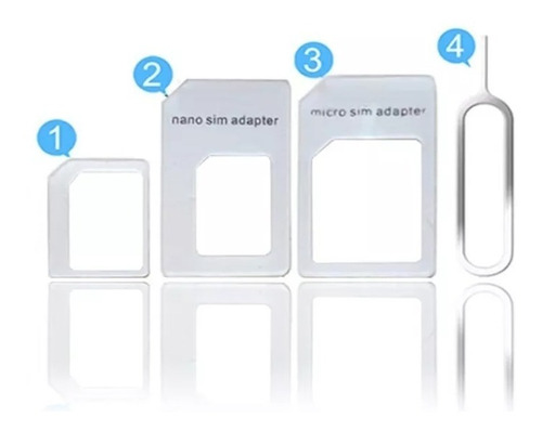 Adaptador Nano Sim A Micro Sim Y Sim iPhone 7 6 5 + Envio