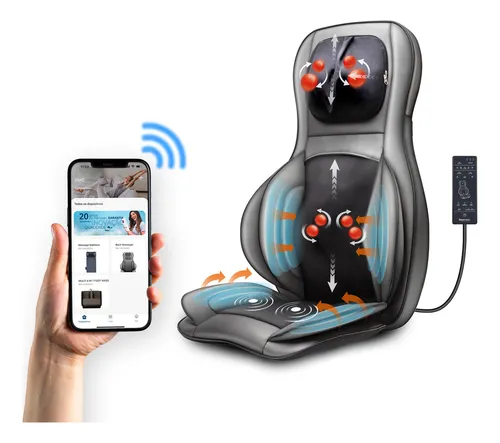 comprar Assento Massageador Shiatsu Compressão Aquece 3d Relaxmedic 110V\u002F220V