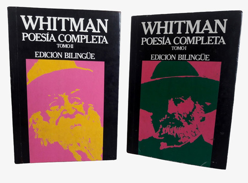  Whitman Poesía Completa 2 Tomos Edición Bilingüe