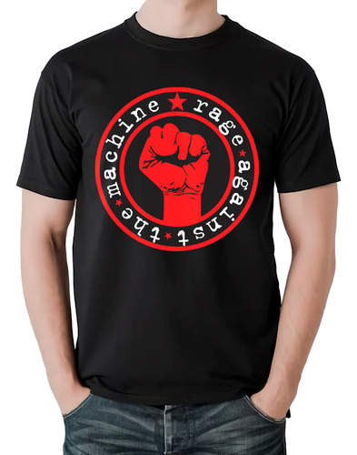 Camiseta Rage Against The Machine Banda Rock Metal Riffs