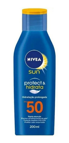 Imagem 2 de 2 de Kit Protetor Solar Nívea Fps50 Protect E Hidrata 200ml Cada