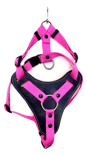 Pechera Ajustable Grande De Peto Nylon/piel