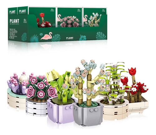 Juego De Construccion De Suculentas, Coleccion Botanica Bons