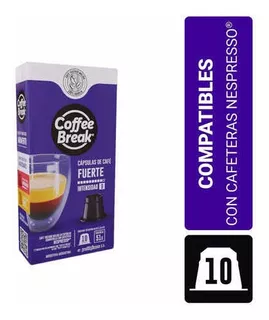 Caja 10 Capsulas Fuerte Coffee Break Nespresso Capsuland