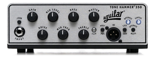 Cabeçote Aguilar Tone Hammer 350 Watts Th350 - Cor Prateado 110v/220v