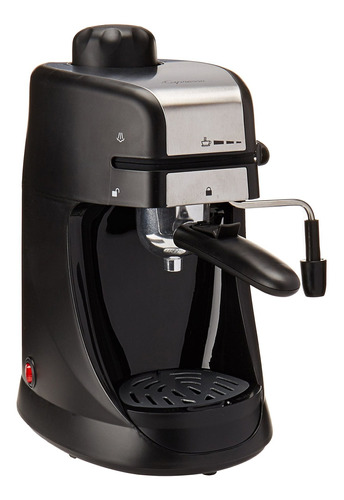 Maquina Espresso Capuchino 4 Taza Acero Inoxidable Negro