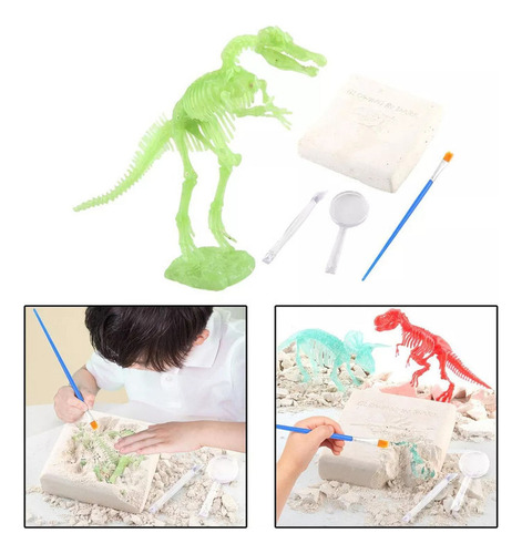 Set De Juguetes Para Excavar Fósiles De Dinosaurios Para Niñ