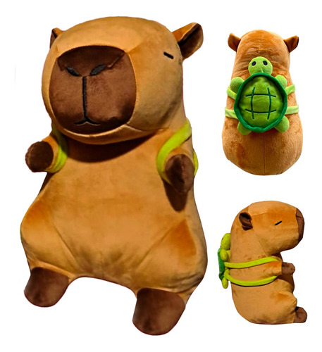 Capybara Peluche De Carpincho Suave Capibara Grande 38 Cm.