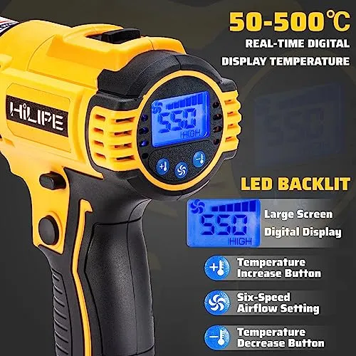 Pistola De Calor Inalmbrica 20v Max Dewalt, Lcd, 2 Temp, 102