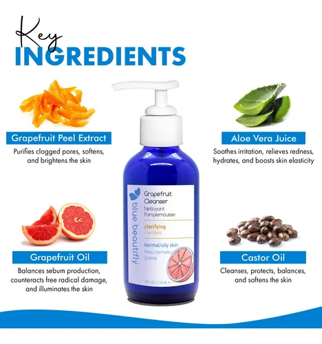 Limpiador Blue Beautifly Pomelo Que Aclara Los Poros 120 Ml