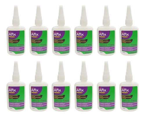 Cola Líquido Afix de 100g - Kit de 12 unidades