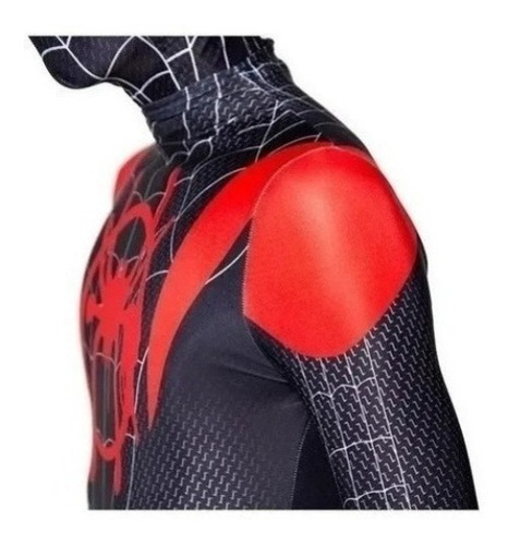 Imagen 9 de 10 de Traje Para Spiderman Miles Morales Cosplay Adultos Halloween