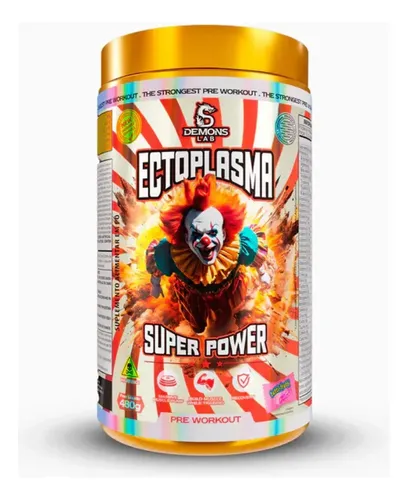 Pré-Treino Ectoplasma Demons Lab 480g Cafeína Tutti Frutti