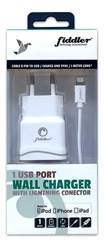 Cargador Fiddler Con Cable Para Celular iPhone Lightning